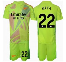 Arsenal David Raya #22 Bramkarskie Koszulka Podstawowa dzieci 2024-25 Krótki Rękaw (+ krótkie spodenki)